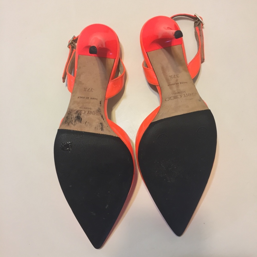 🎉SOLD on M!! Jimmy Choo Tarida Neon Patent - Picture 4 of 8